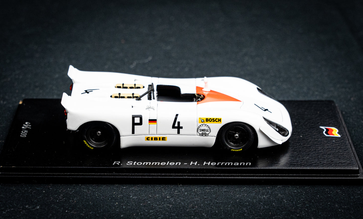 Porsche 908-2 #4 lim. 500 Stk. R. Stommelen / H. Herrmann - 2nd 1000km Nürburgring 1969 - Spark 1:43