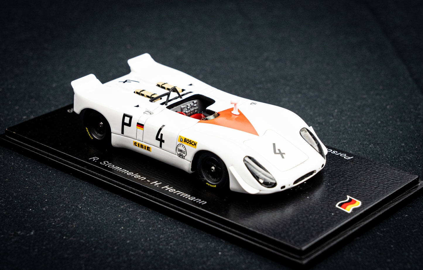 Porsche 908-2 #4 lim. 500 Stk. R. Stommelen / H. Herrmann - 2nd 1000km Nürburgring 1969 - Spark 1:43