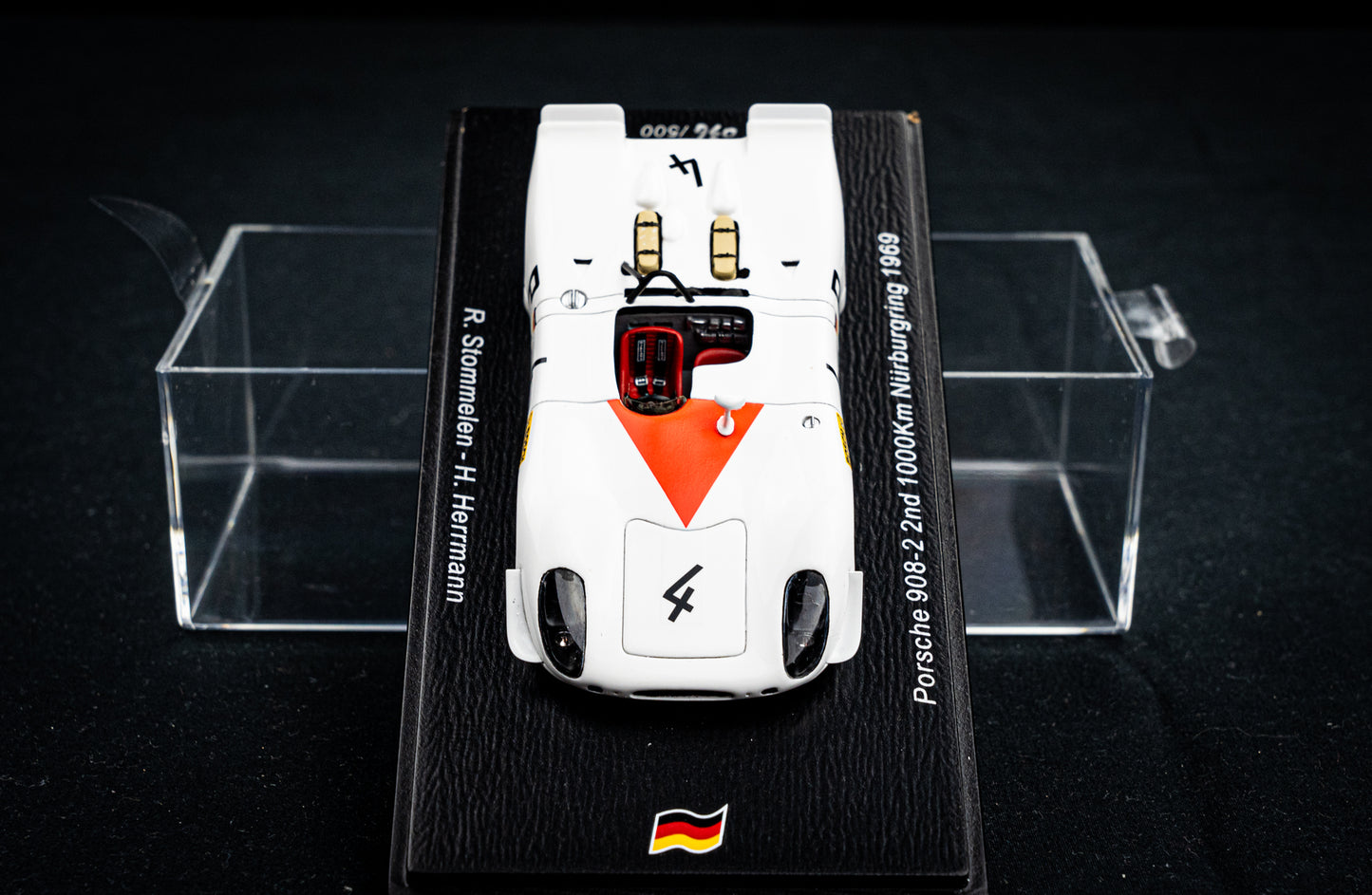 Porsche 908-2 #4 lim. 500 Stk. R. Stommelen / H. Herrmann - 2nd 1000km Nürburgring 1969 - Spark 1:43