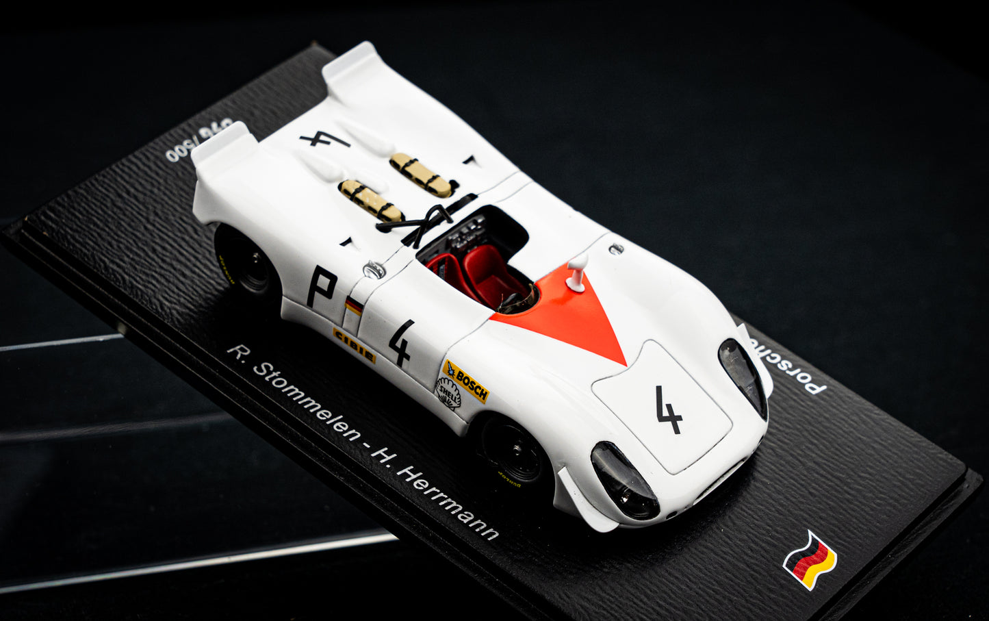 Porsche 908-2 #4 lim. 500 Stk. R. Stommelen / H. Herrmann - 2nd 1000km Nürburgring 1969 - Spark 1:43