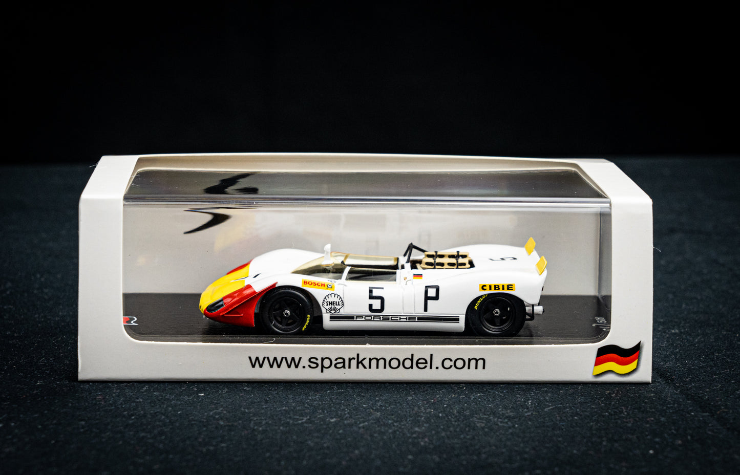 Porsche 908-2 #5 lim. 700 Stk. W. Kauhsen / K. von Wendt - 5th 1000km Nürburgring 1969 - Spark 1:43