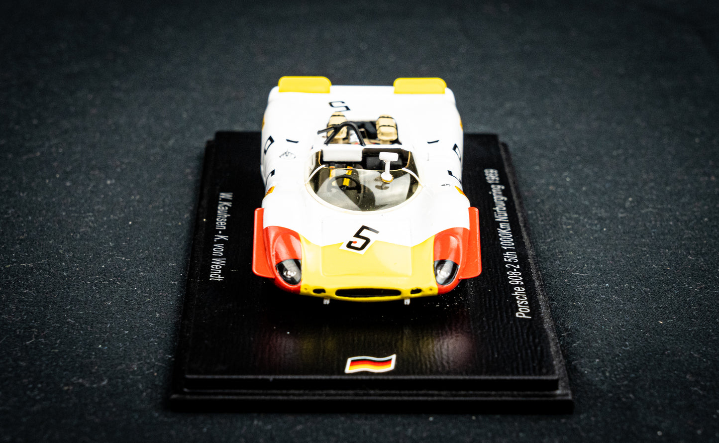 Porsche 908-2 #5 lim. 700 Stk. W. Kauhsen / K. von Wendt - 5th 1000km Nürburgring 1969 - Spark 1:43