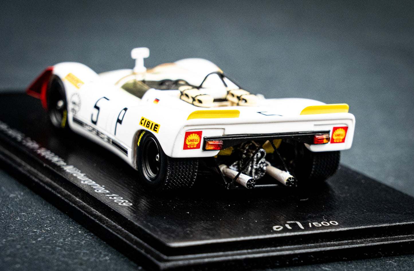 Porsche 908-2 #5 lim. 700 Stk. W. Kauhsen / K. von Wendt - 5th 1000km Nürburgring 1969 - Spark 1:43