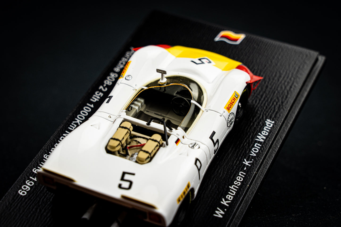 Porsche 908-2 #5 lim. 700 Stk. W. Kauhsen / K. von Wendt - 5th 1000km Nürburgring 1969 - Spark 1:43