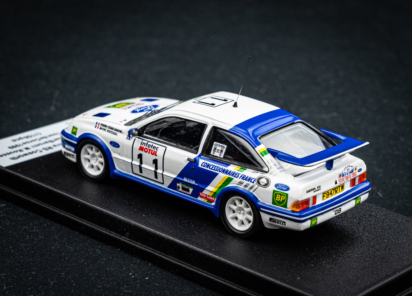 Ford Sierra RS Cosworth #11 lim. 1/150 Stk. Baroni / Rousseau - Tour de Corse 1989 - Trofeu 1:43