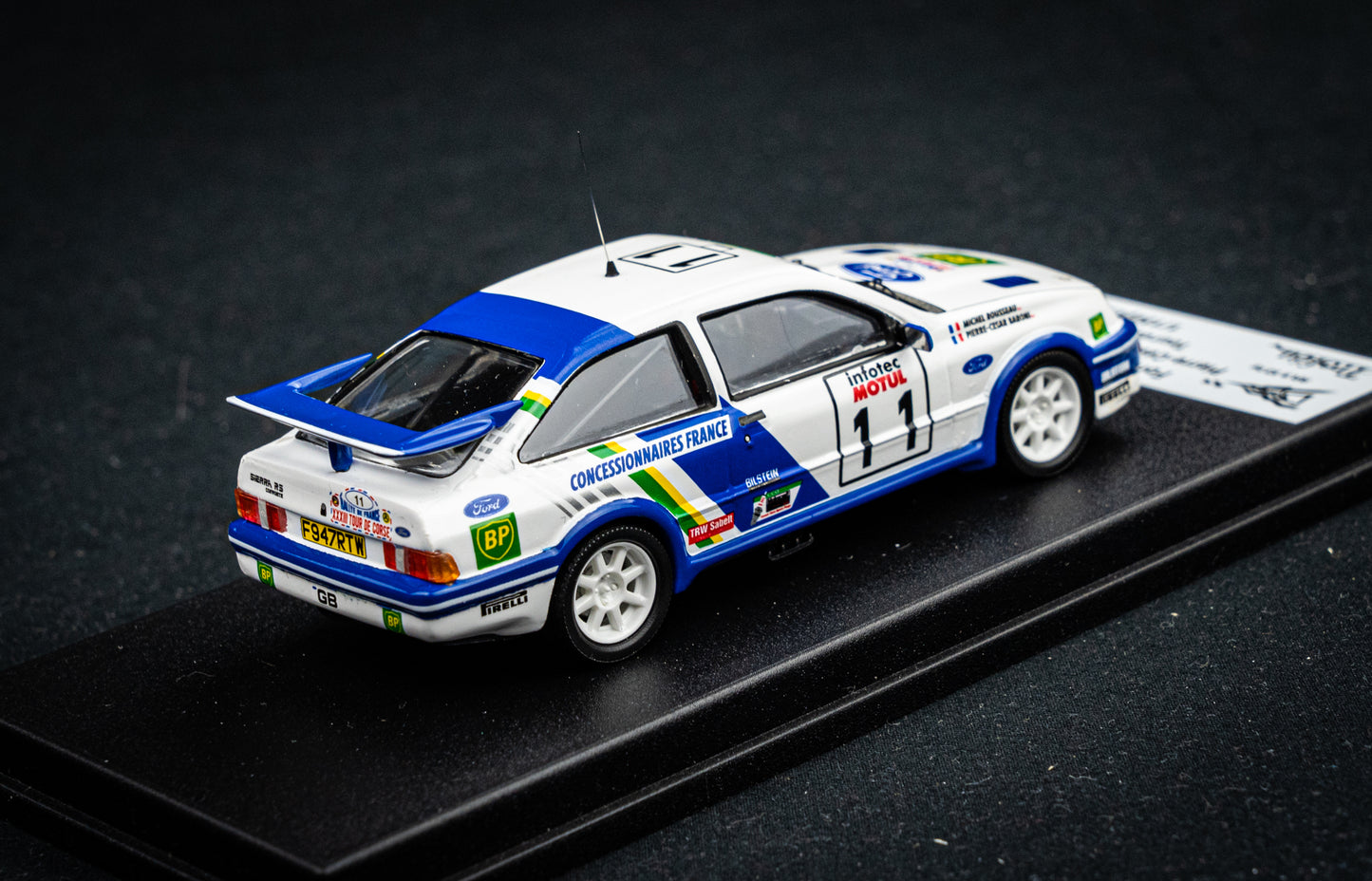 Ford Sierra RS Cosworth #11 lim. 1/150 Stk. Baroni / Rousseau - Tour de Corse 1989 - Trofeu 1:43