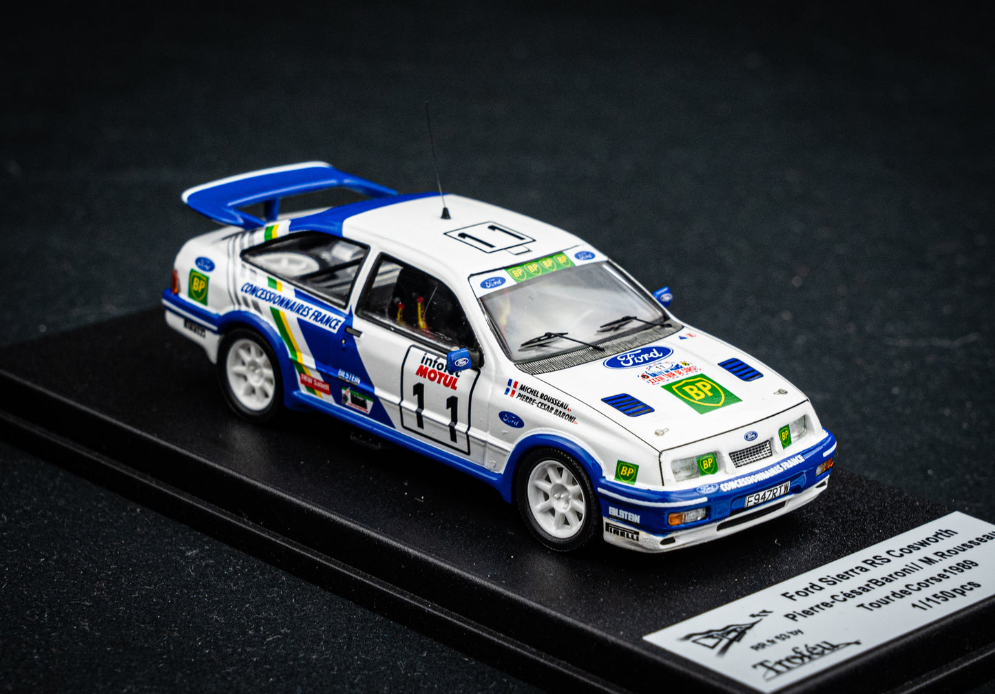 Ford Sierra RS Cosworth #11 lim. 1/150 Stk. Baroni / Rousseau - Tour de Corse 1989 - Trofeu 1:43