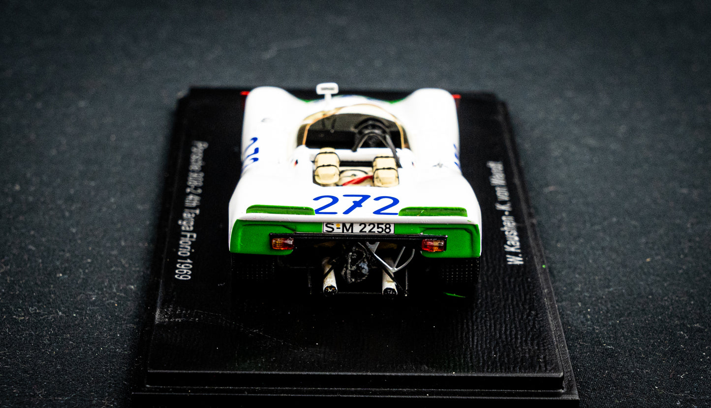 Porsche 908-2 #272 W. Kauhsen / K. von Wendt - 4th Targa Florio 1969 - Spark 1:43