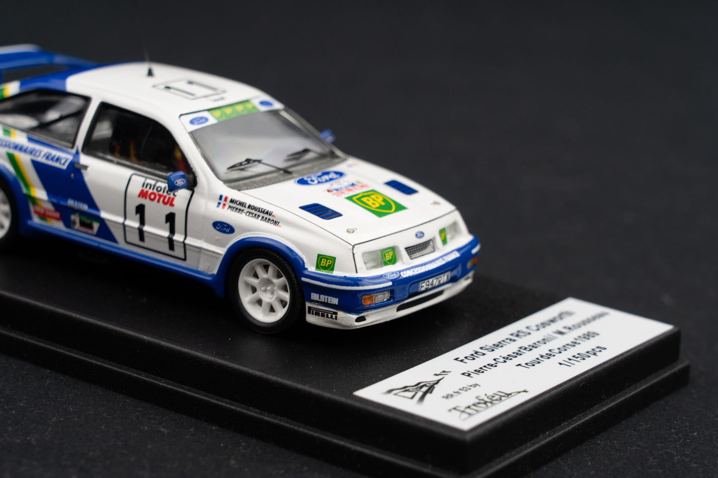 Ford Sierra RS Cosworth #11 lim. 1/150 Stk. Baroni / Rousseau - Tour de Corse 1989 - Trofeu 1:43