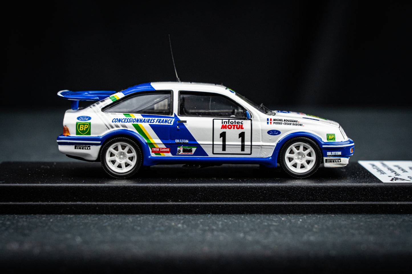 Ford Sierra RS Cosworth #11 lim. 1/150 Stk. Baroni / Rousseau - Tour de Corse 1989 - Trofeu 1:43