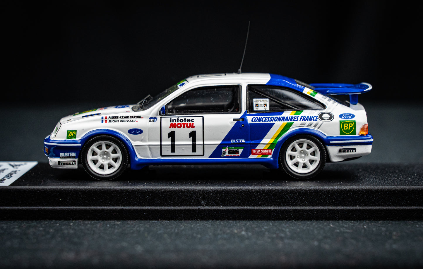 Ford Sierra RS Cosworth #11 lim. 1/150 Stk. Baroni / Rousseau - Tour de Corse 1989 - Trofeu 1:43