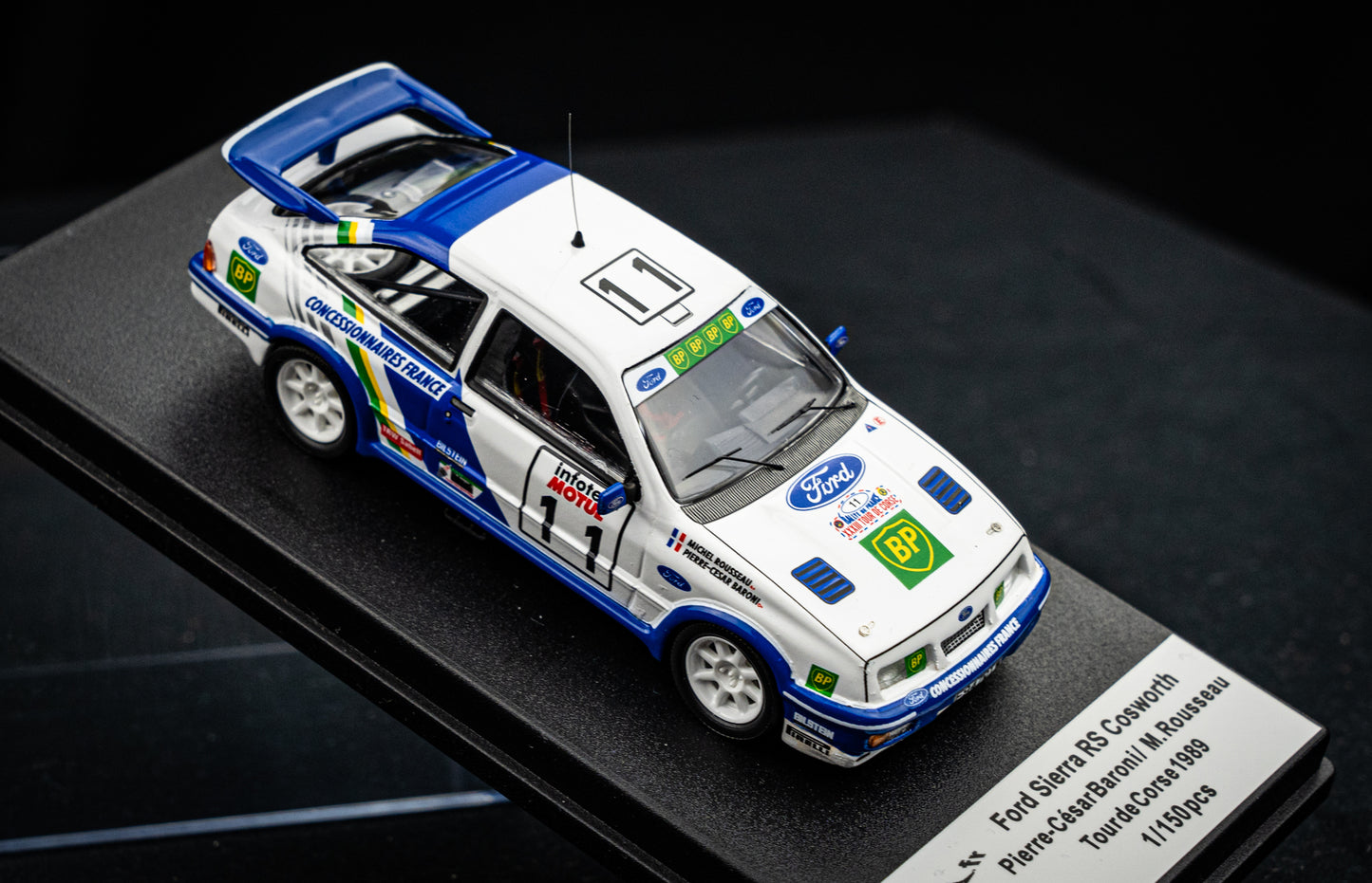 Ford Sierra RS Cosworth #11 lim. 1/150 Stk. Baroni / Rousseau - Tour de Corse 1989 - Trofeu 1:43