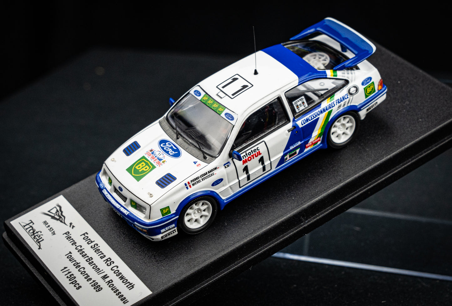 Ford Sierra RS Cosworth #11 lim. 1/150 Stk. Baroni / Rousseau - Tour de Corse 1989 - Trofeu 1:43