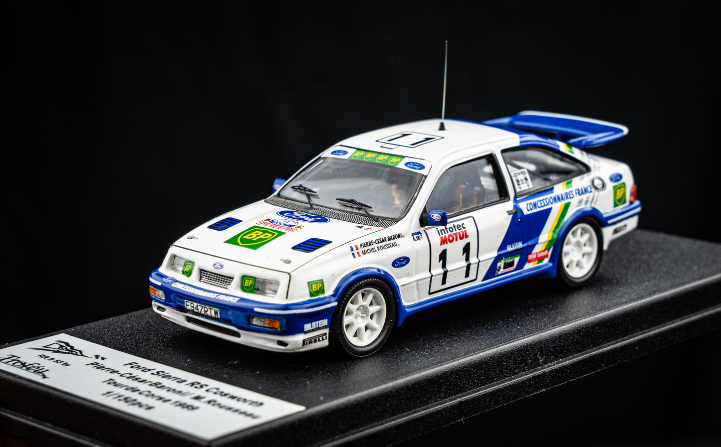 Ford Sierra RS Cosworth #11 lim. 1/150 Stk. Baroni / Rousseau - Tour de Corse 1989 - Trofeu 1:43