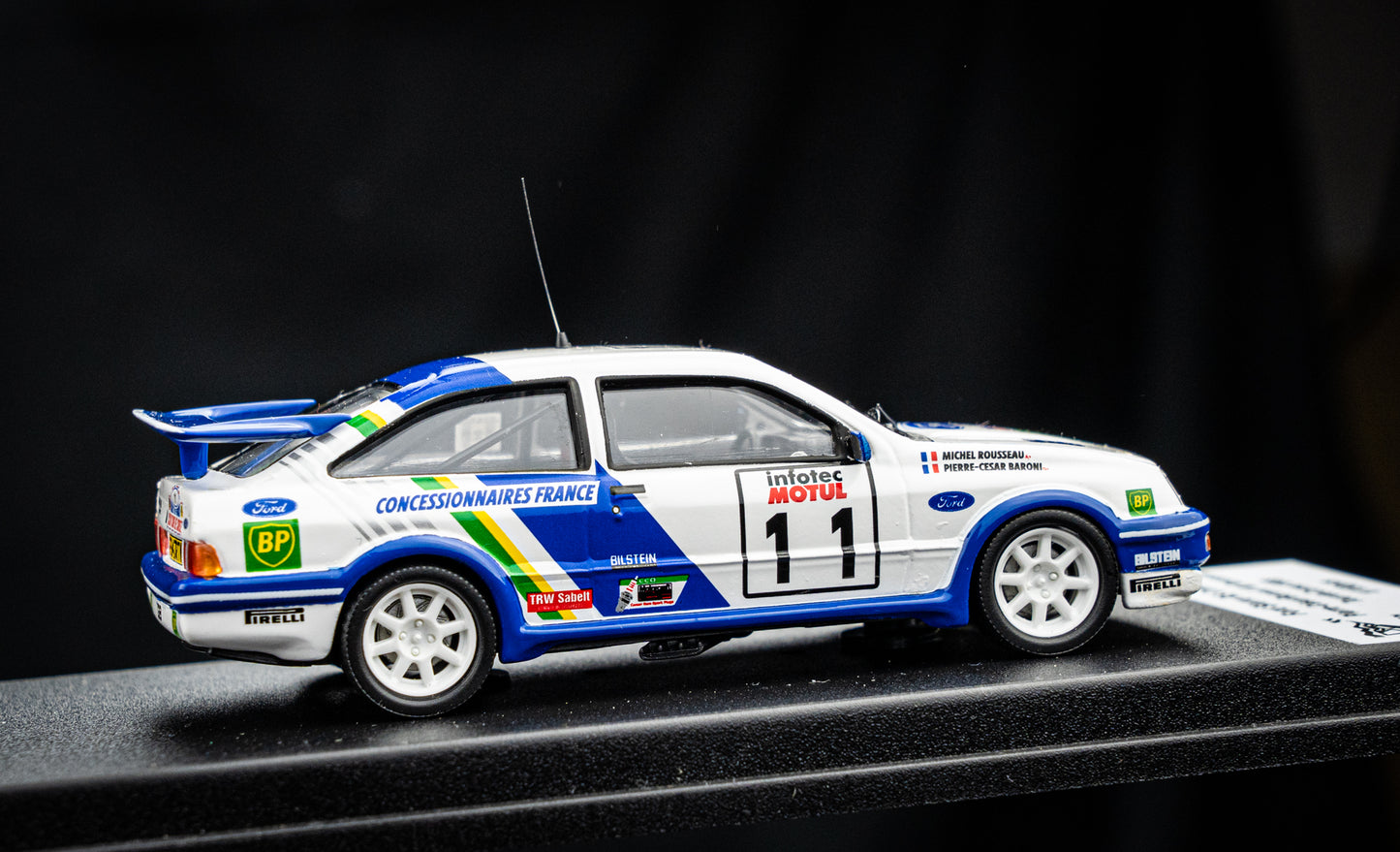 Ford Sierra RS Cosworth #11 lim. 1/150 Stk. Baroni / Rousseau - Tour de Corse 1989 - Trofeu 1:43