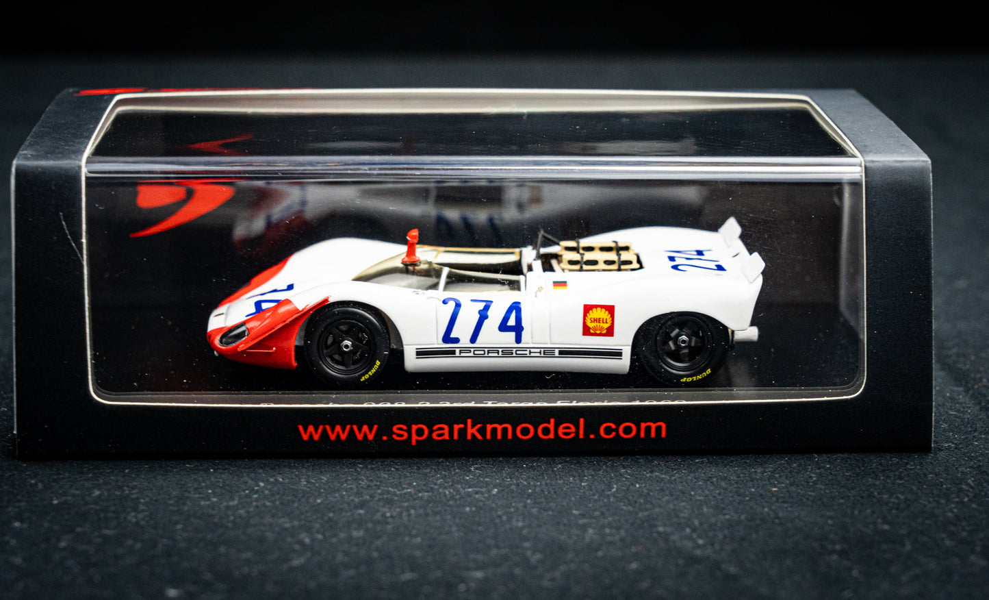 Porsche 908-2 #274 R. Stommelen / H. Herrmann - 3rd Targa Florio 1969 - Spark 1:43