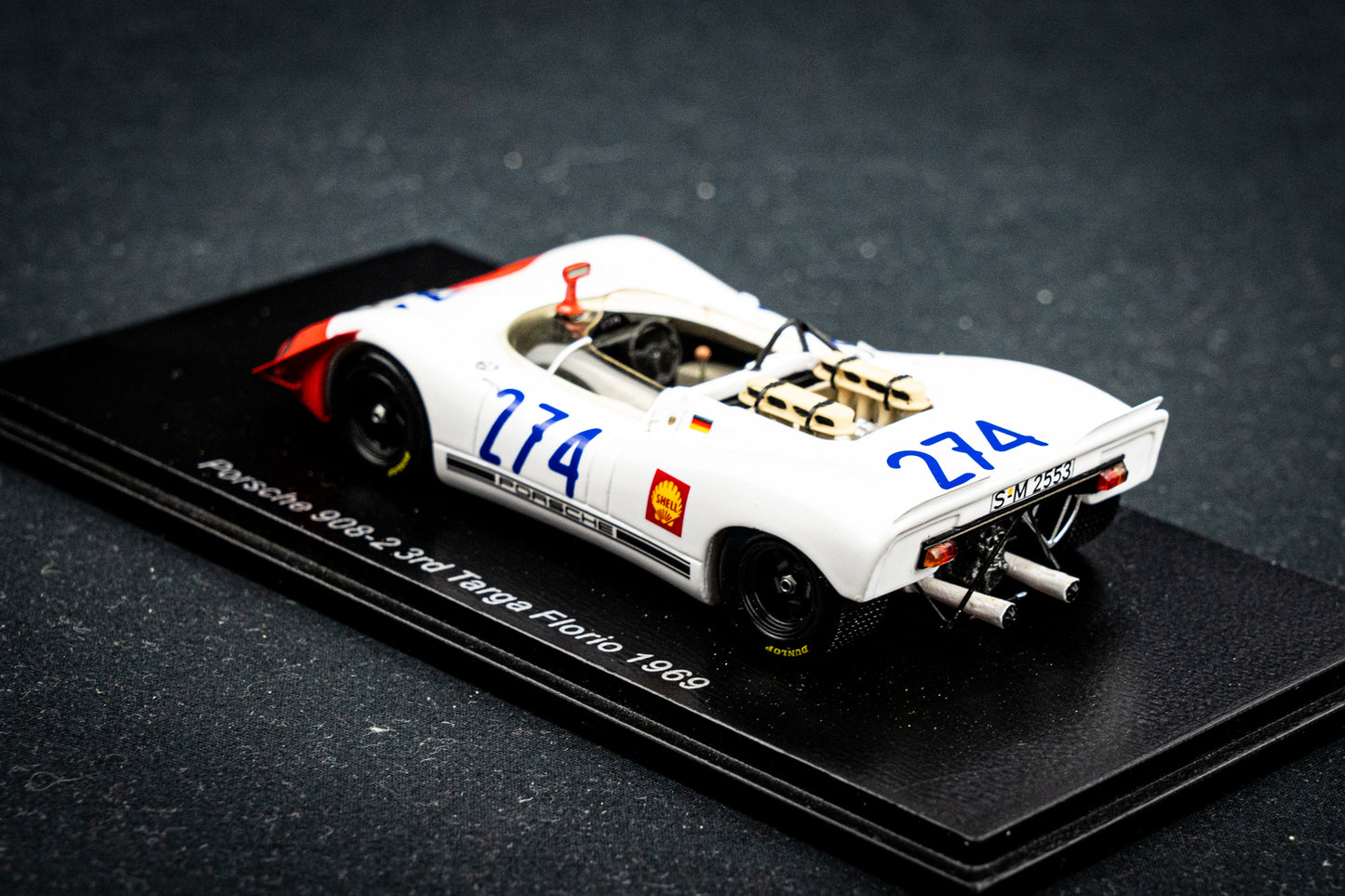 Porsche 908-2 #274 R. Stommelen / H. Herrmann - 3rd Targa Florio 1969 - Spark 1:43