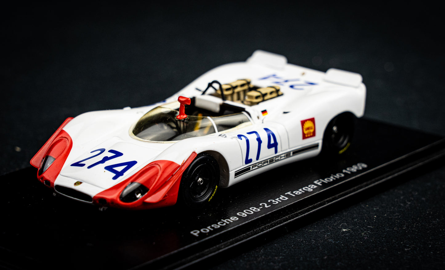 Porsche 908-2 #274 R. Stommelen / H. Herrmann - 3rd Targa Florio 1969 - Spark 1:43