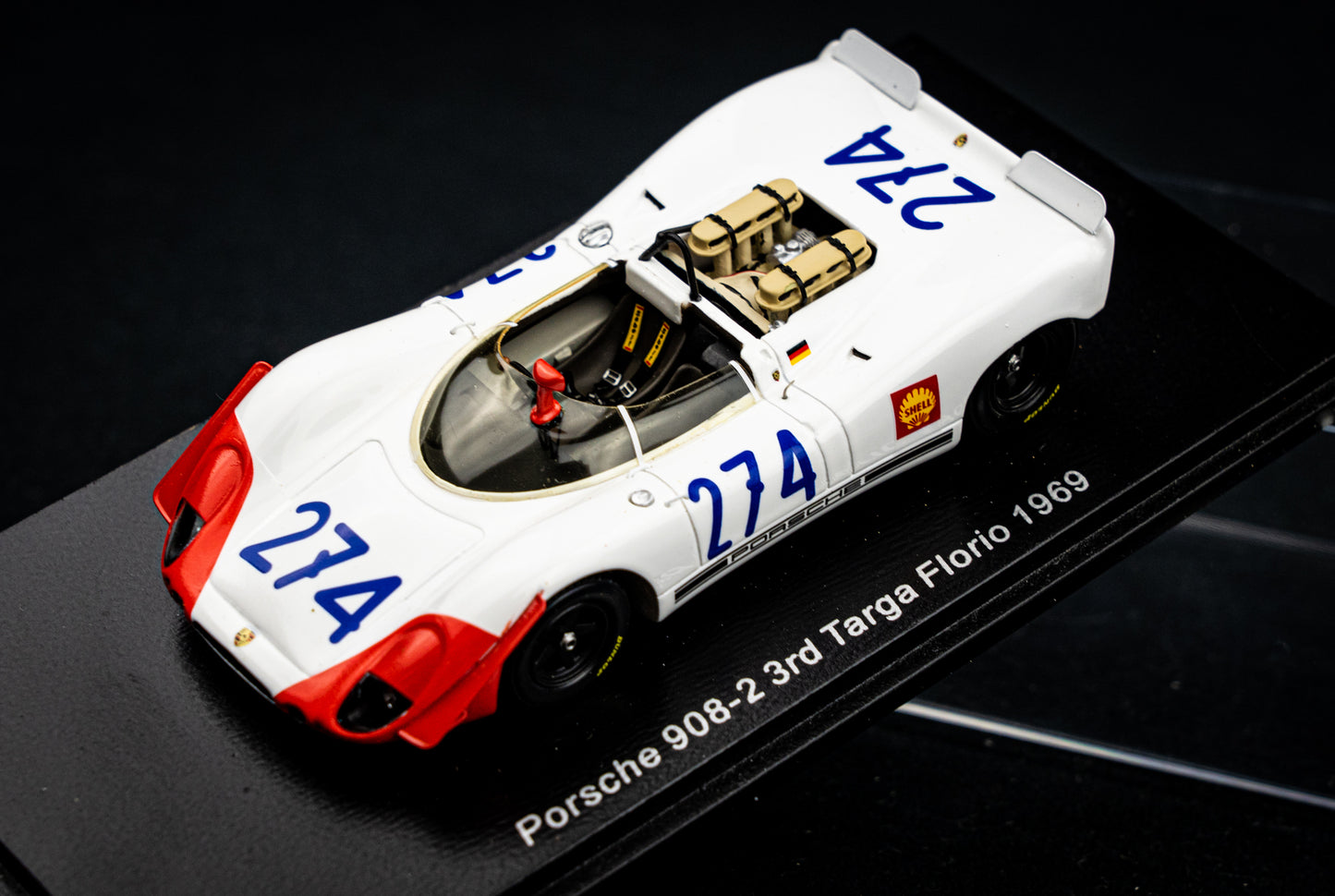 Porsche 908-2 #274 R. Stommelen / H. Herrmann - 3rd Targa Florio 1969 - Spark 1:43