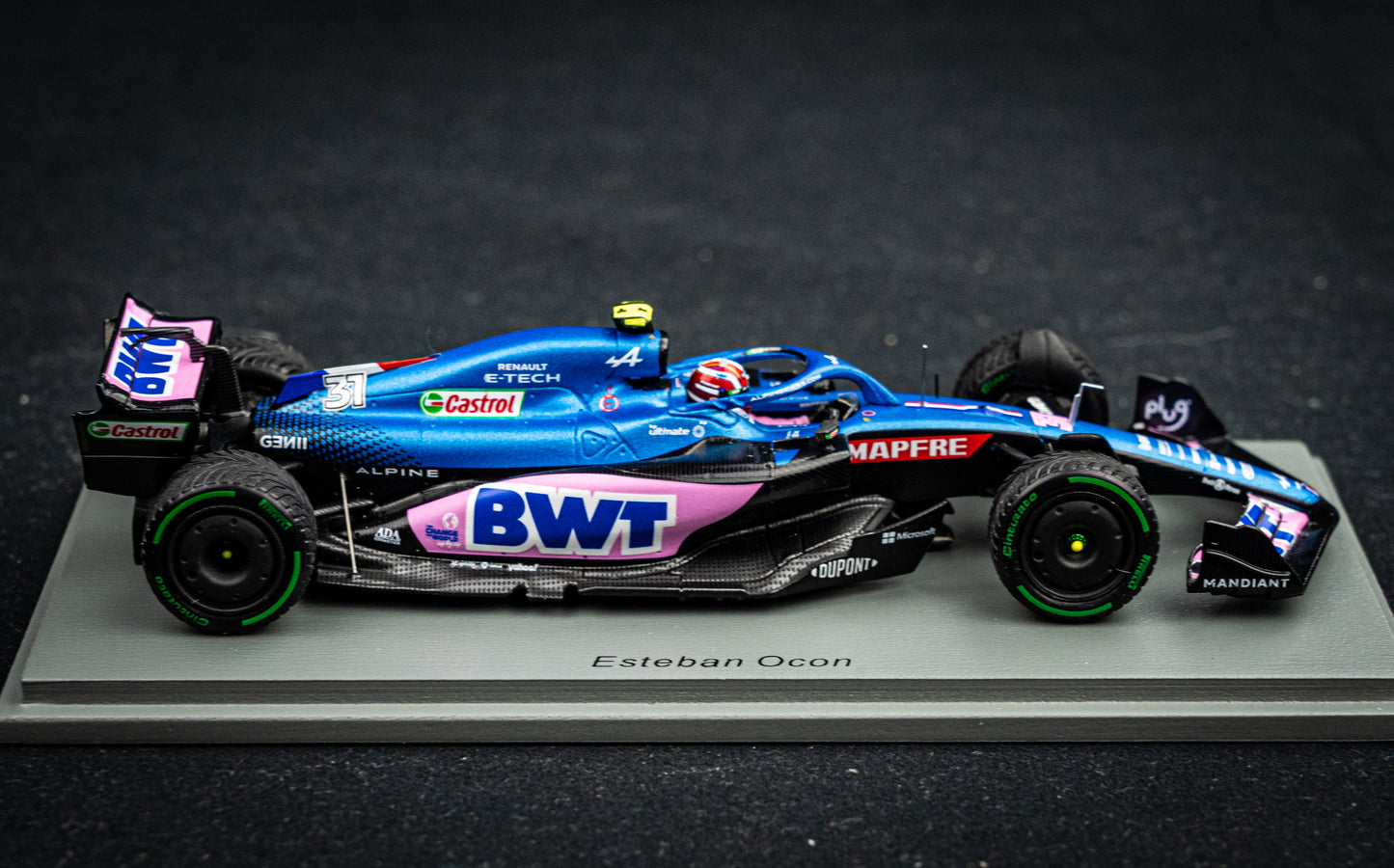 Esteban Ocon - BWT Alpine A522 #31 4th Japanese GP 2022, Spark 1:43