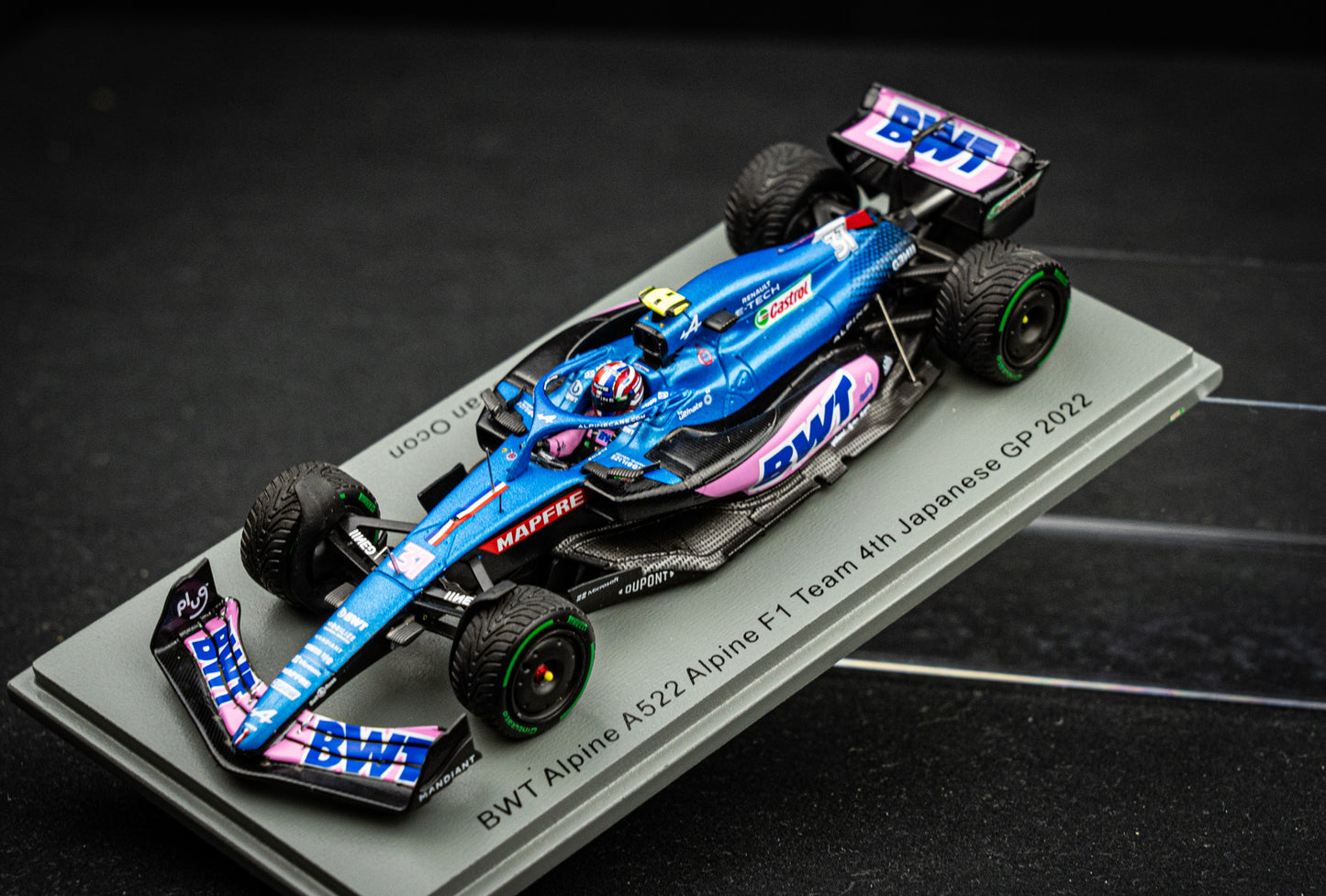 Esteban Ocon - BWT Alpine A522 #31 4th Japanese GP 2022, Spark 1:43