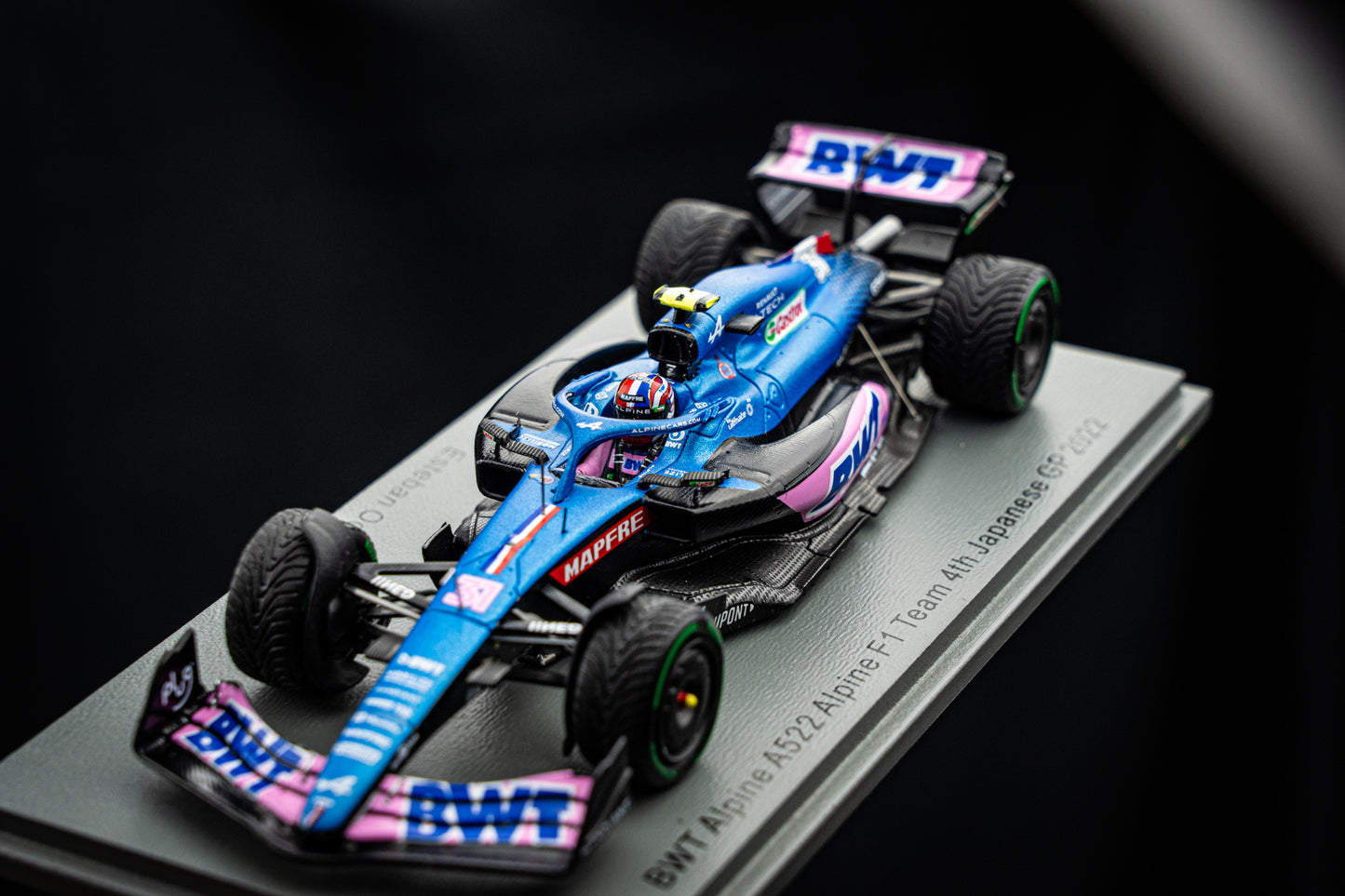 Esteban Ocon - BWT Alpine A522 #31 4th Japanese GP 2022, Spark 1:43