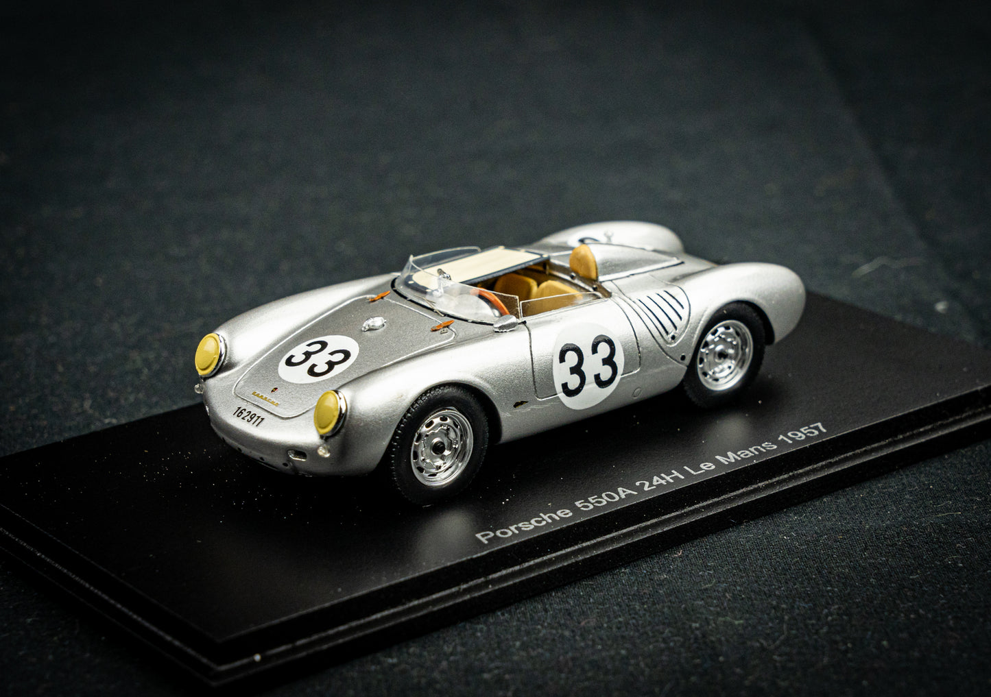 Porsche 550A #33 H. Herrmann / R.V. Frankenberg 24h LeMans 1957 Spark 1:43