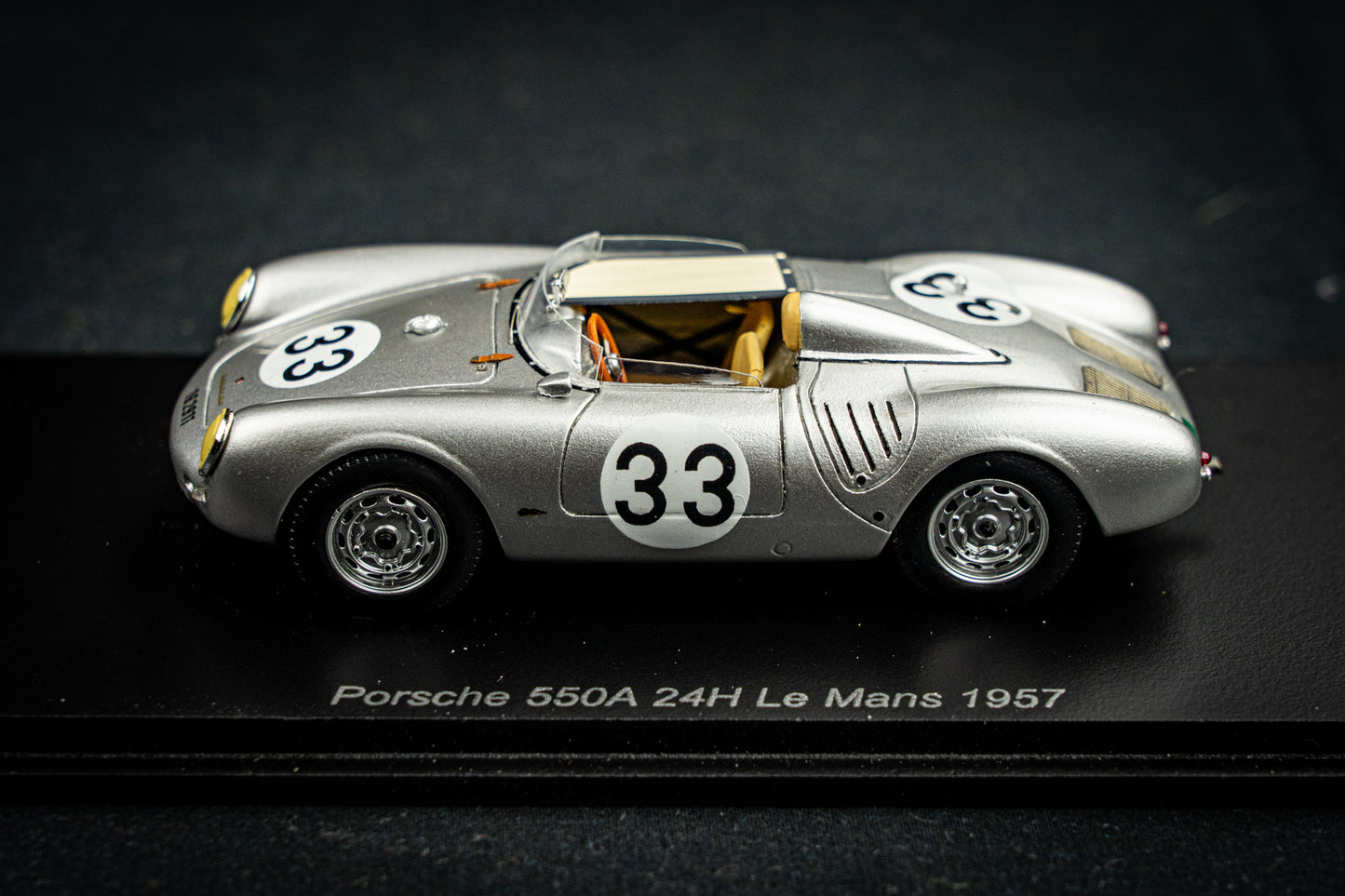 Porsche 550A #33 H. Herrmann / R.V. Frankenberg 24h LeMans 1957 Spark 1:43