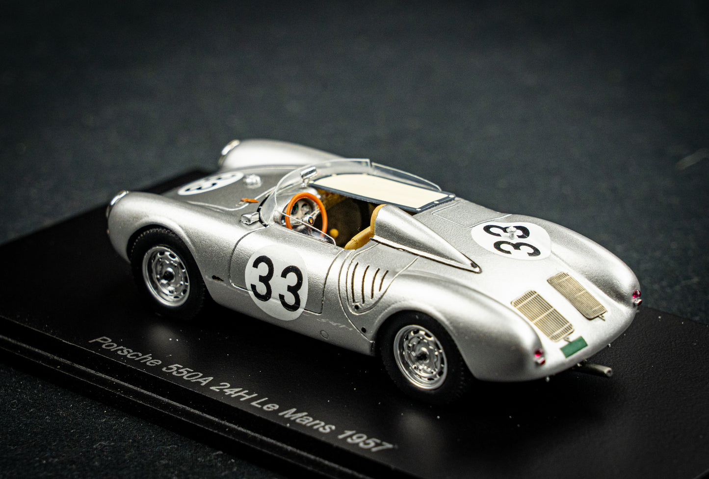 Porsche 550A #33 H. Herrmann / R.V. Frankenberg 24h LeMans 1957 Spark 1:43
