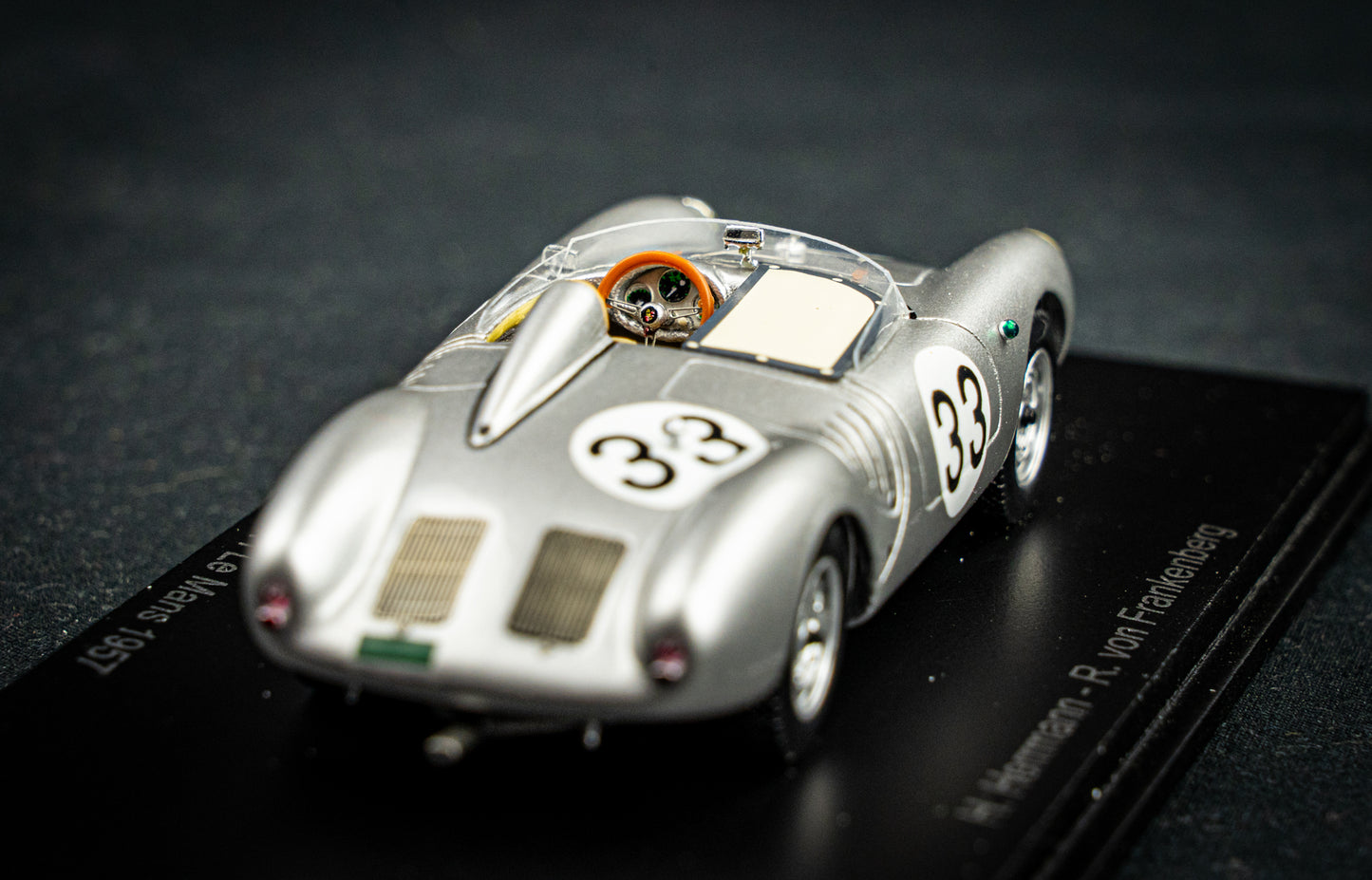 Porsche 550A #33 H. Herrmann / R.V. Frankenberg 24h LeMans 1957 Spark 1:43