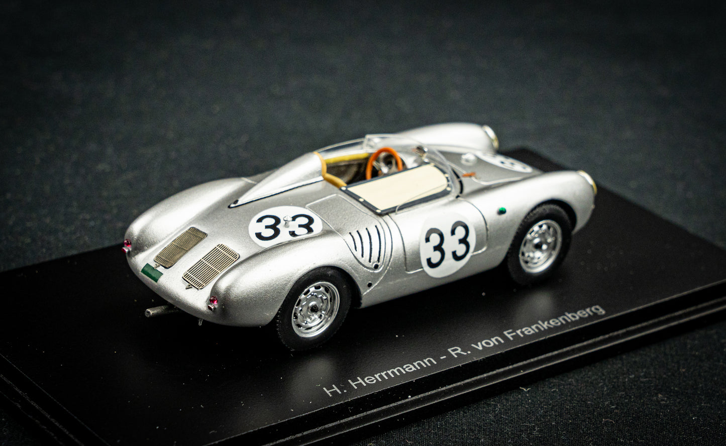 Porsche 550A #33 H. Herrmann / R.V. Frankenberg 24h LeMans 1957 Spark 1:43