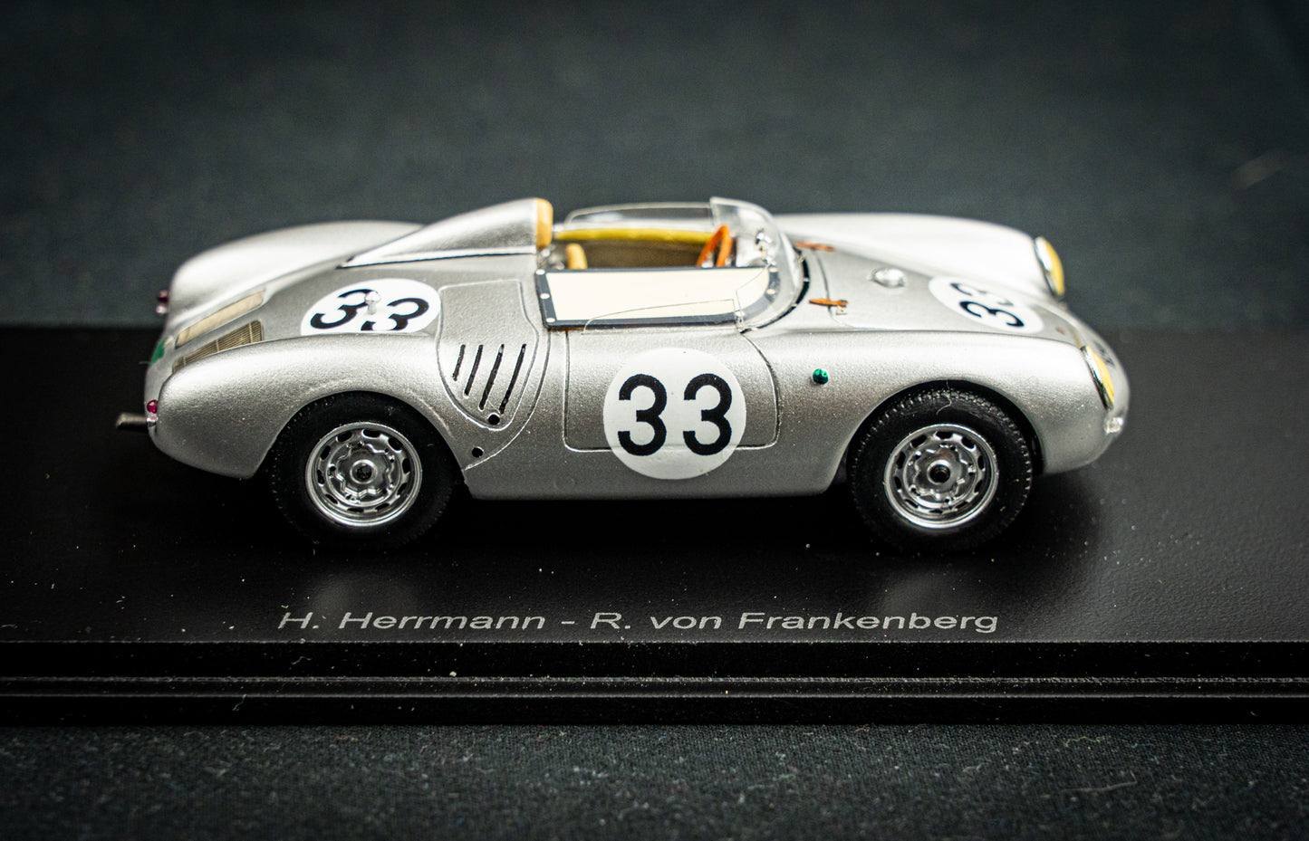 Porsche 550A #33 H. Herrmann / R.V. Frankenberg 24h LeMans 1957 Spark 1:43