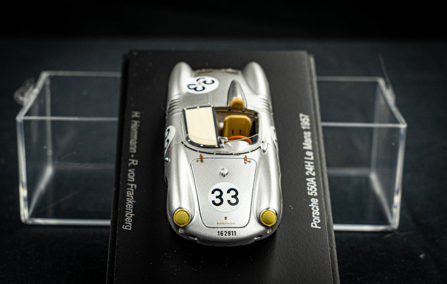 Porsche 550A #33 H. Herrmann / R.V. Frankenberg 24h LeMans 1957 Spark 1:43