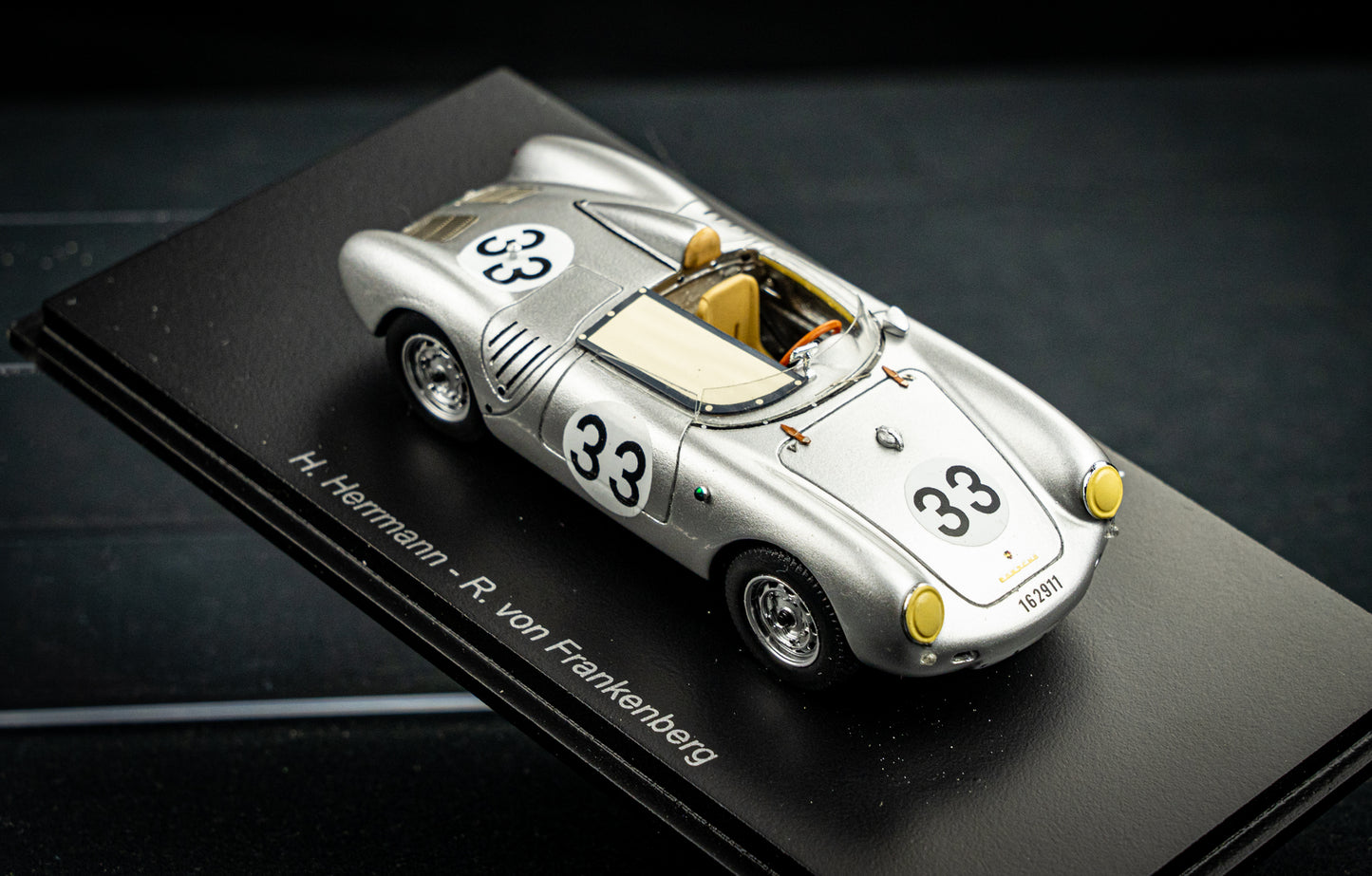 Porsche 550A #33 H. Herrmann / R.V. Frankenberg 24h LeMans 1957 Spark 1:43
