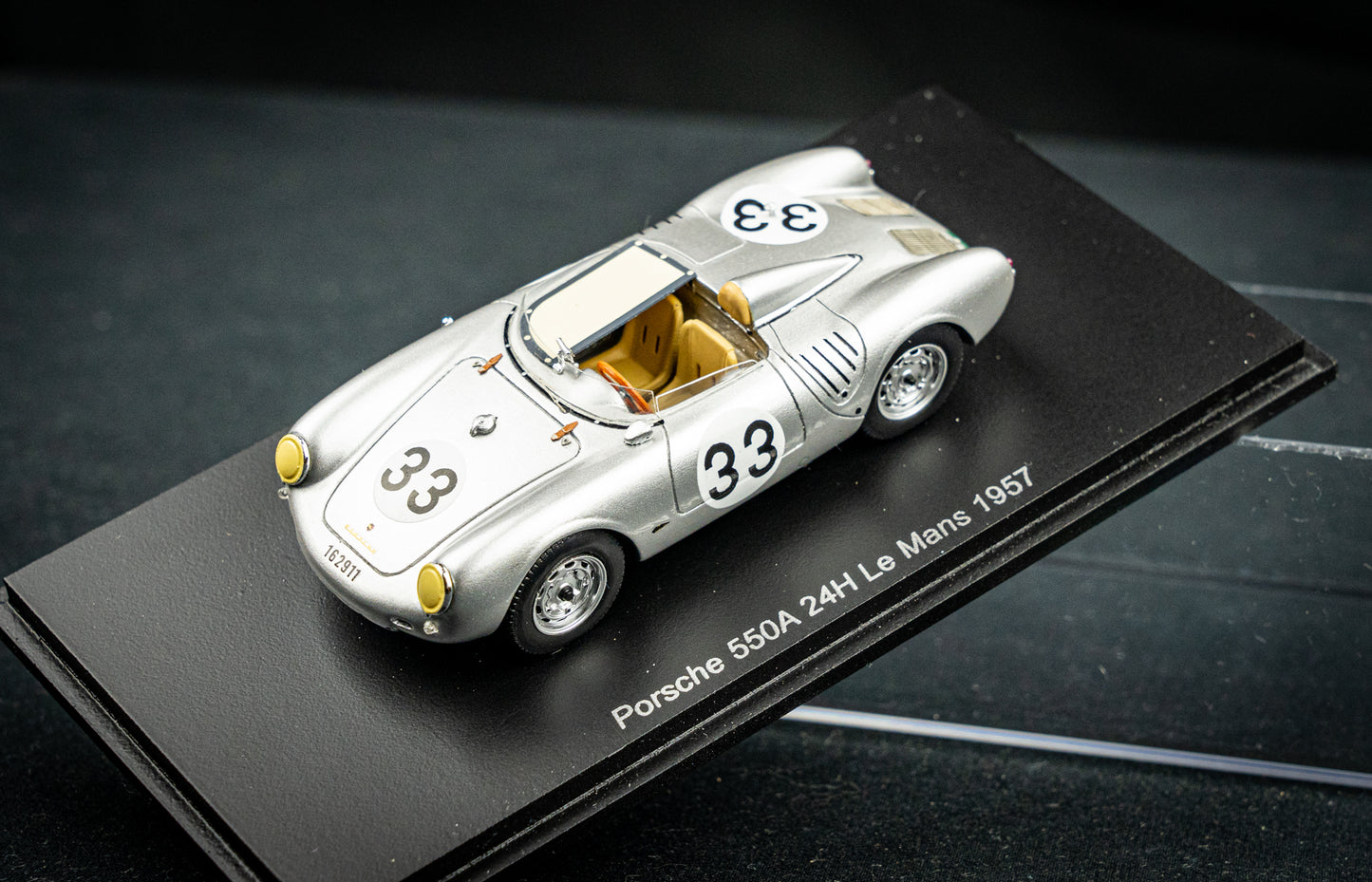 Porsche 550A #33 H. Herrmann / R.V. Frankenberg 24h LeMans 1957 Spark 1:43