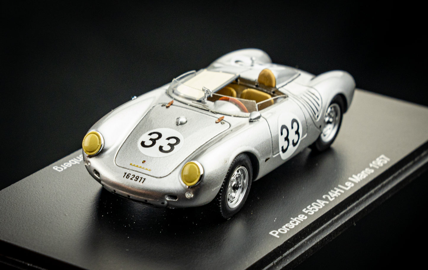 Porsche 550A #33 H. Herrmann / R.V. Frankenberg 24h LeMans 1957 Spark 1:43