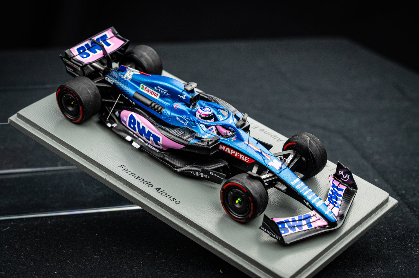 Fernando Alonso - BWT Alpine A522 #14 5th GP Brasilien 2022, Spark 1:43