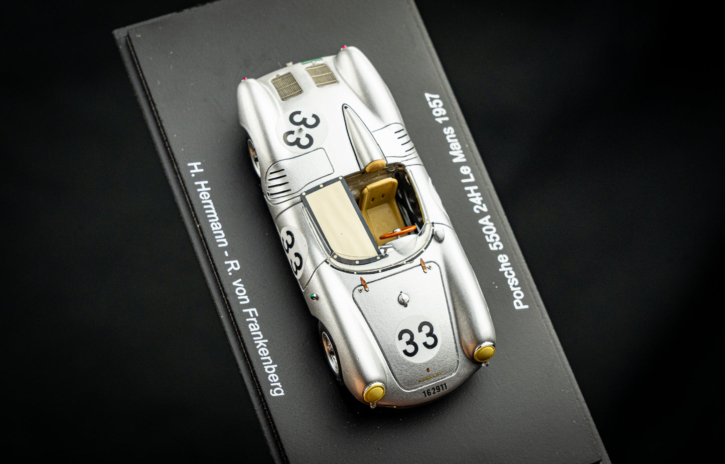 Porsche 550A #33 H. Herrmann / R.V. Frankenberg 24h LeMans 1957 Spark 1:43