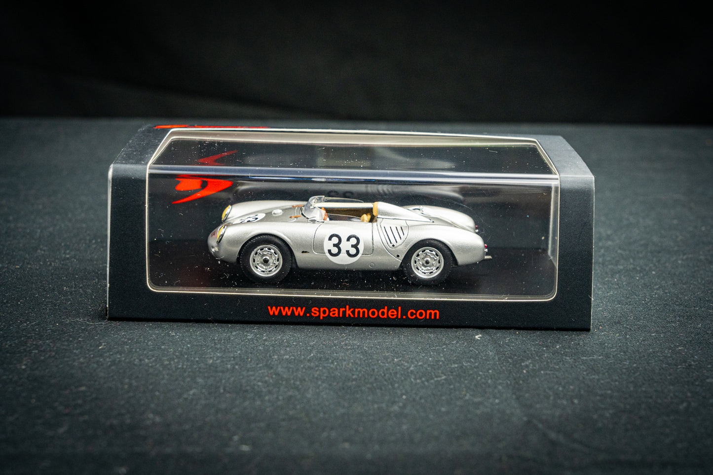 Porsche 550A #33 H. Herrmann / R.V. Frankenberg 24h LeMans 1957 Spark 1:43