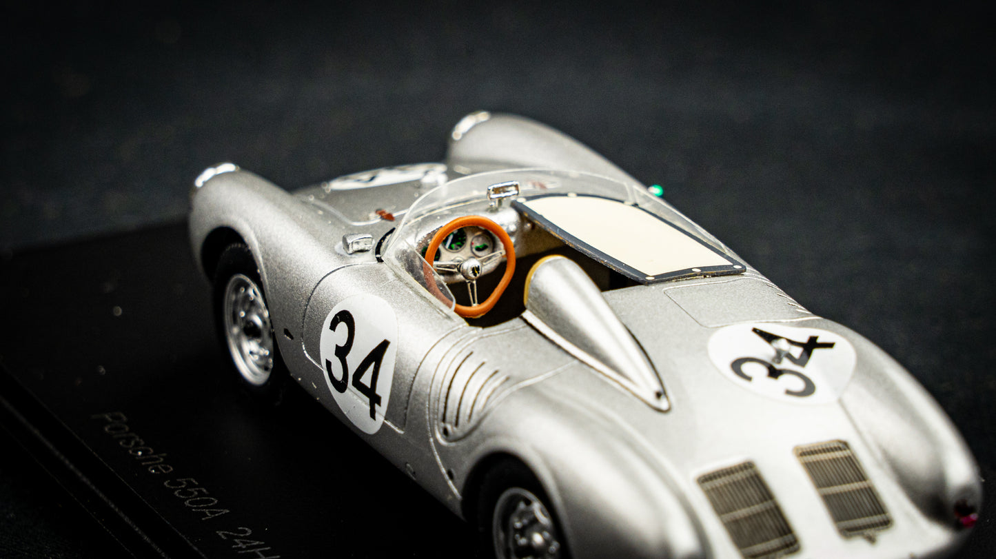 Porsche 550A #34 Crawford / Stores 24h LeMans 1957 Spark 1:43