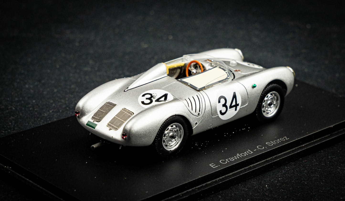 Porsche 550A #34 Crawford / Stores 24h LeMans 1957 Spark 1:43