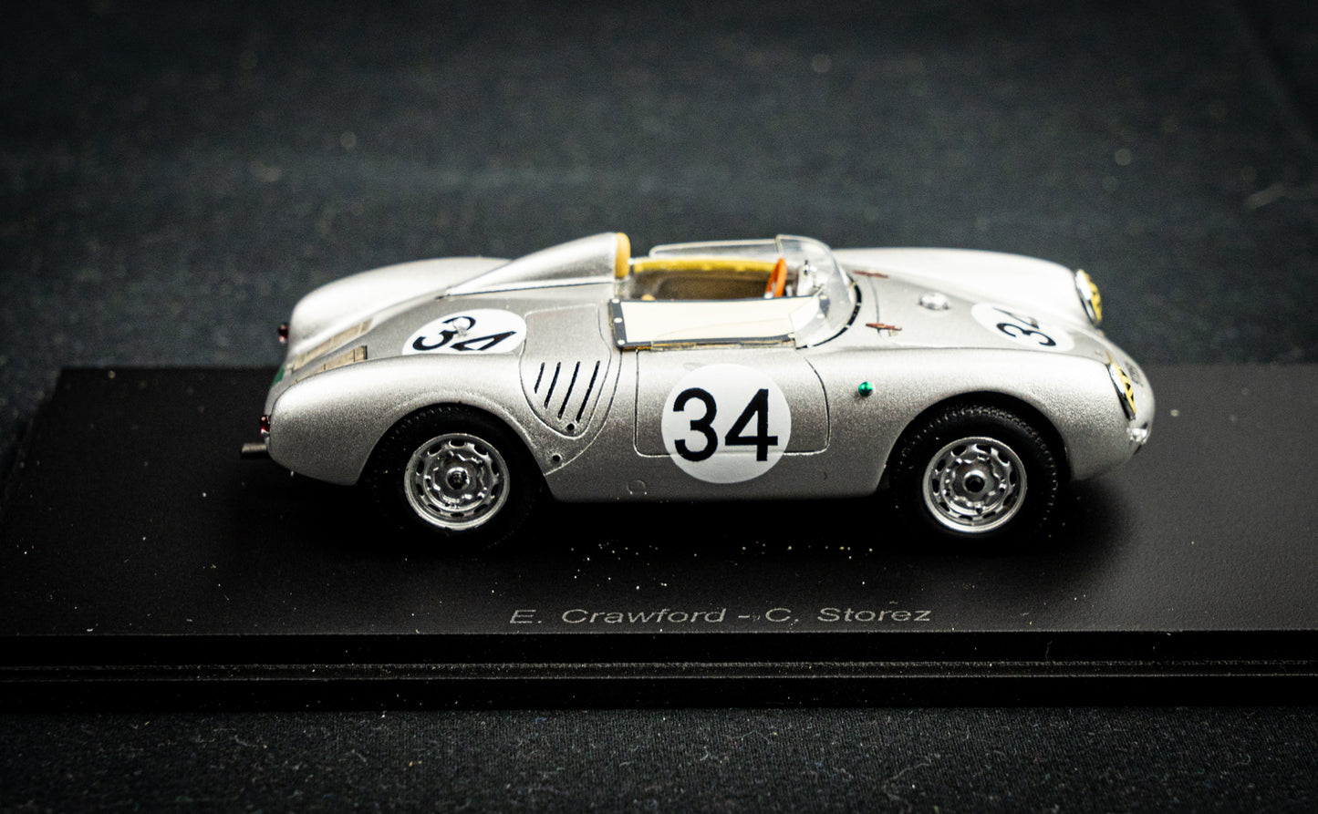 Porsche 550A #34 Crawford / Stores 24h LeMans 1957 Spark 1:43