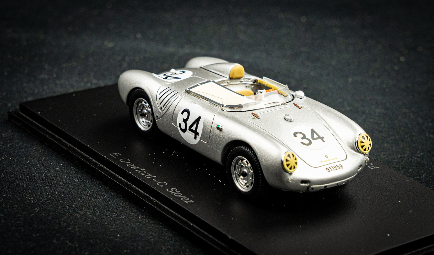 Porsche 550A #34 Crawford / Stores 24h LeMans 1957 Spark 1:43