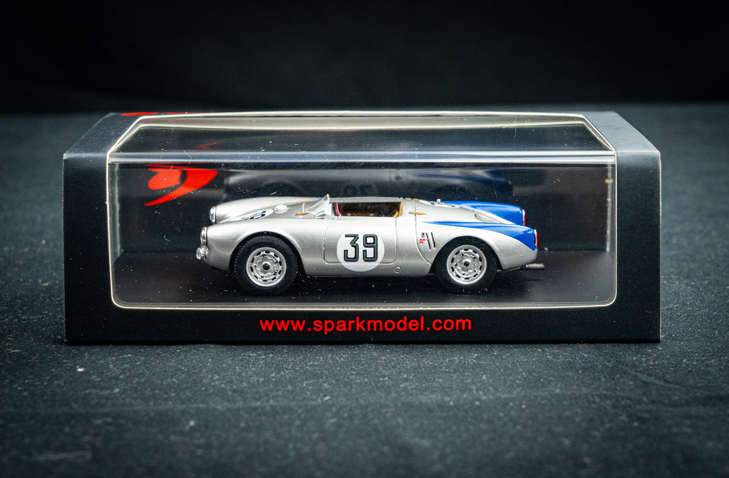 Porsche 550 #39 J. Claes / P. Stasse 12th 24h LeMans 1954 Spark 1:43