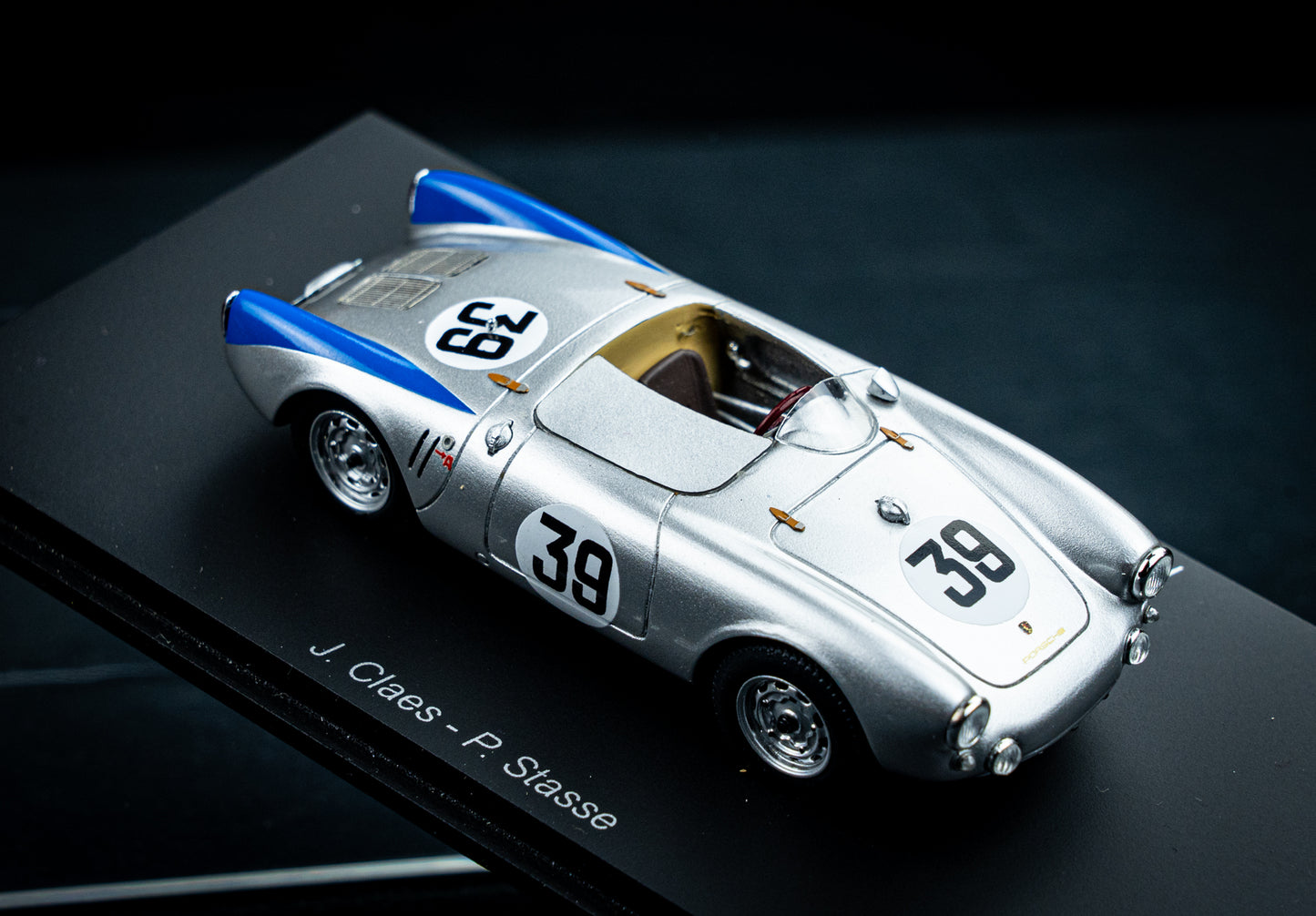 Porsche 550 #39 J. Claes / P. Stasse 12th 24h LeMans 1954 Spark 1:43