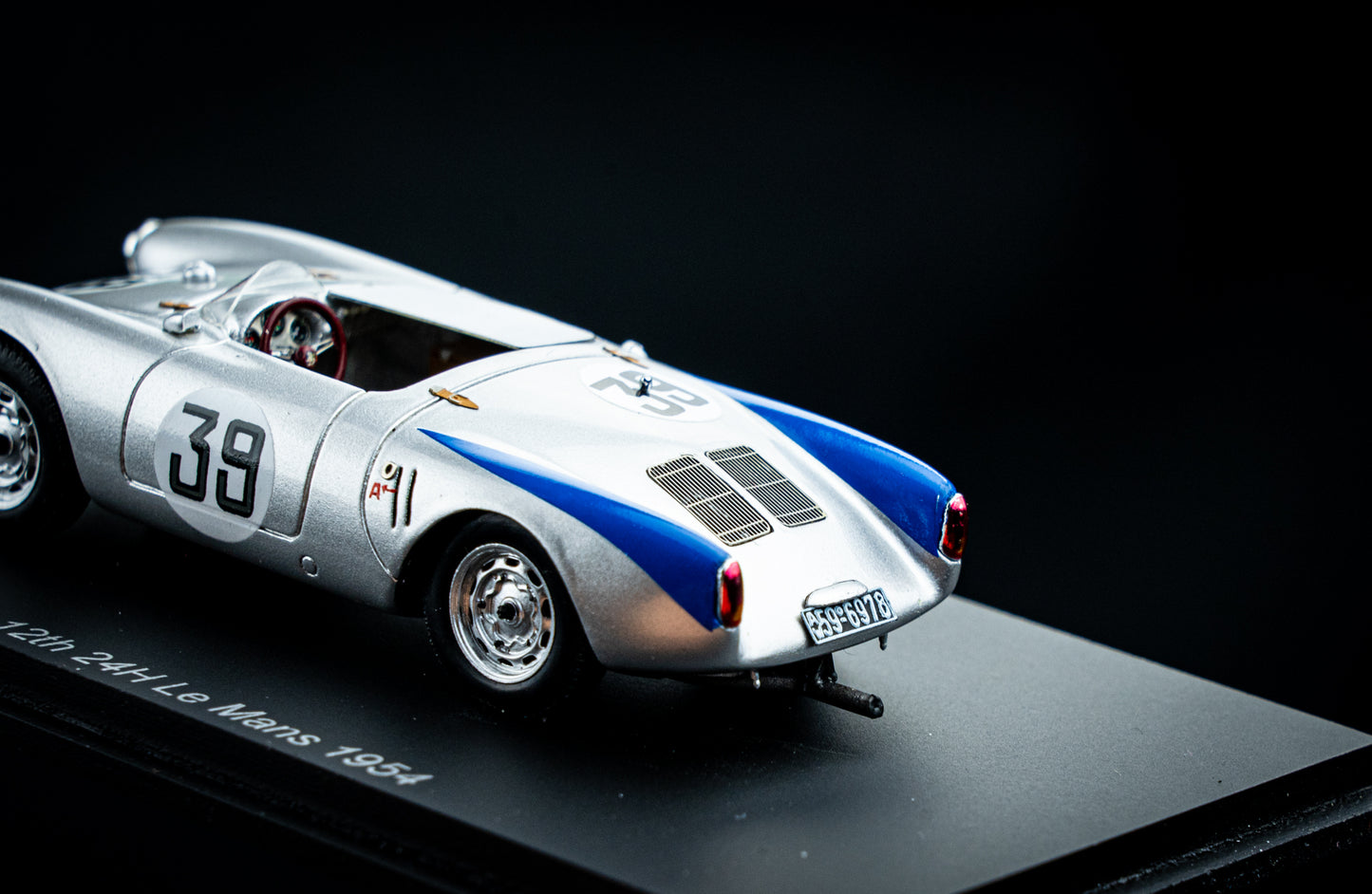 Porsche 550 #39 J. Claes / P. Stasse 12th 24h LeMans 1954 Spark 1:43