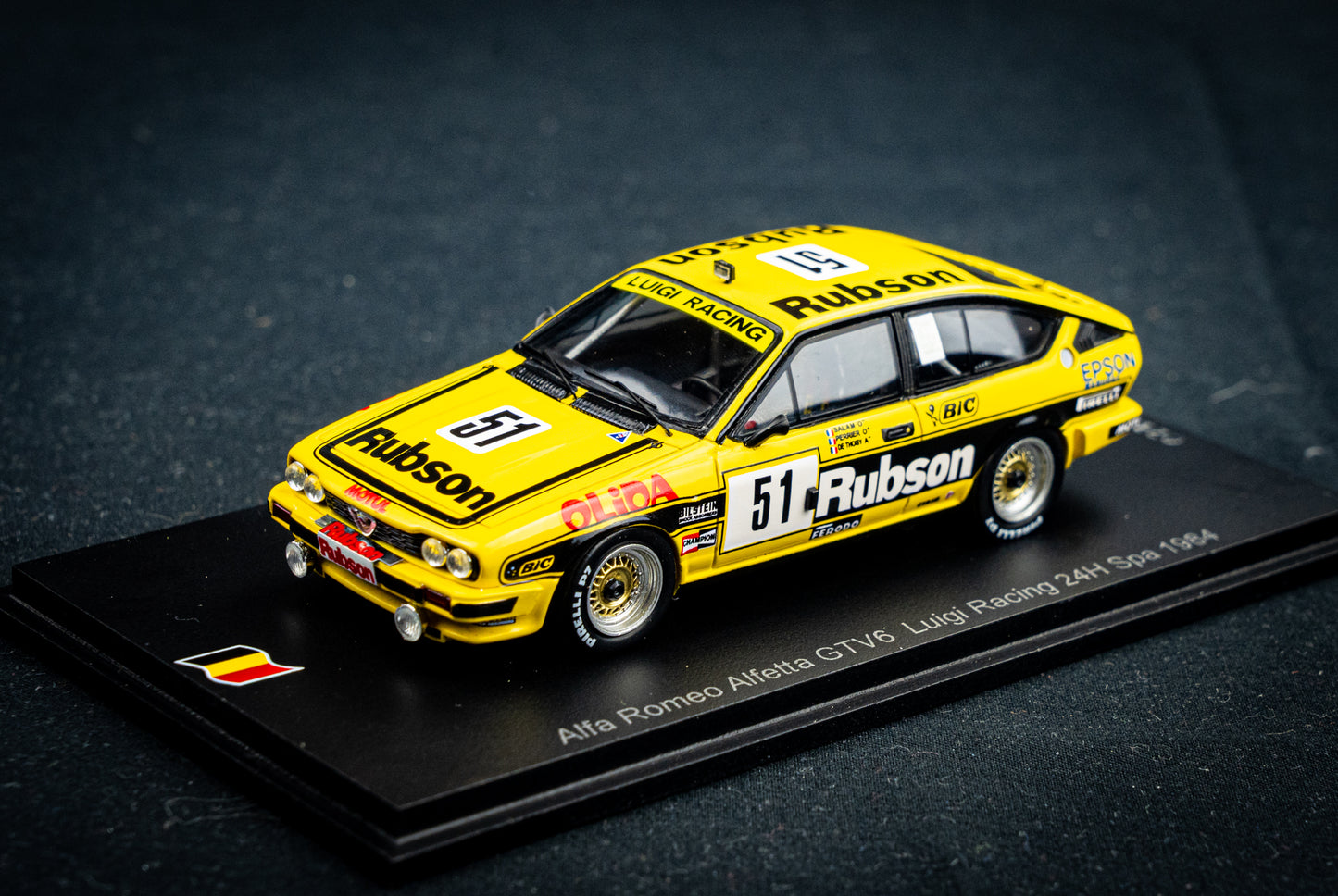 Alfa Romeo Alfetta GTV6 #51 Salam / Perrier / de Thoisy lim. 1/300 24h Spa 1984 Spark 1:43