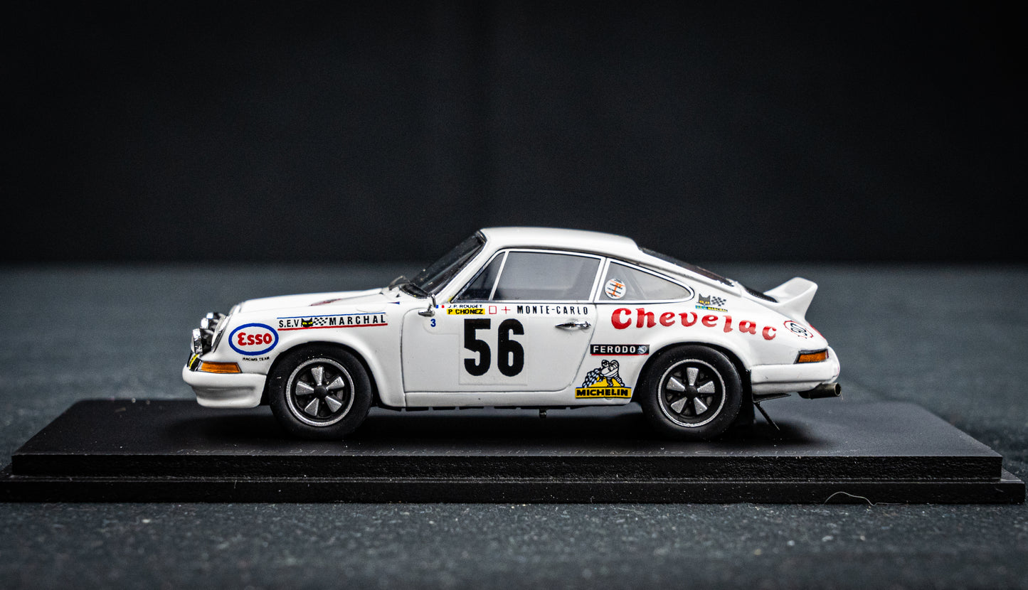 Porsche 911 Carrera RS #56 Rouget / Chonez - 7th Rallye Monte Carlo 1975 - Spark 1:43