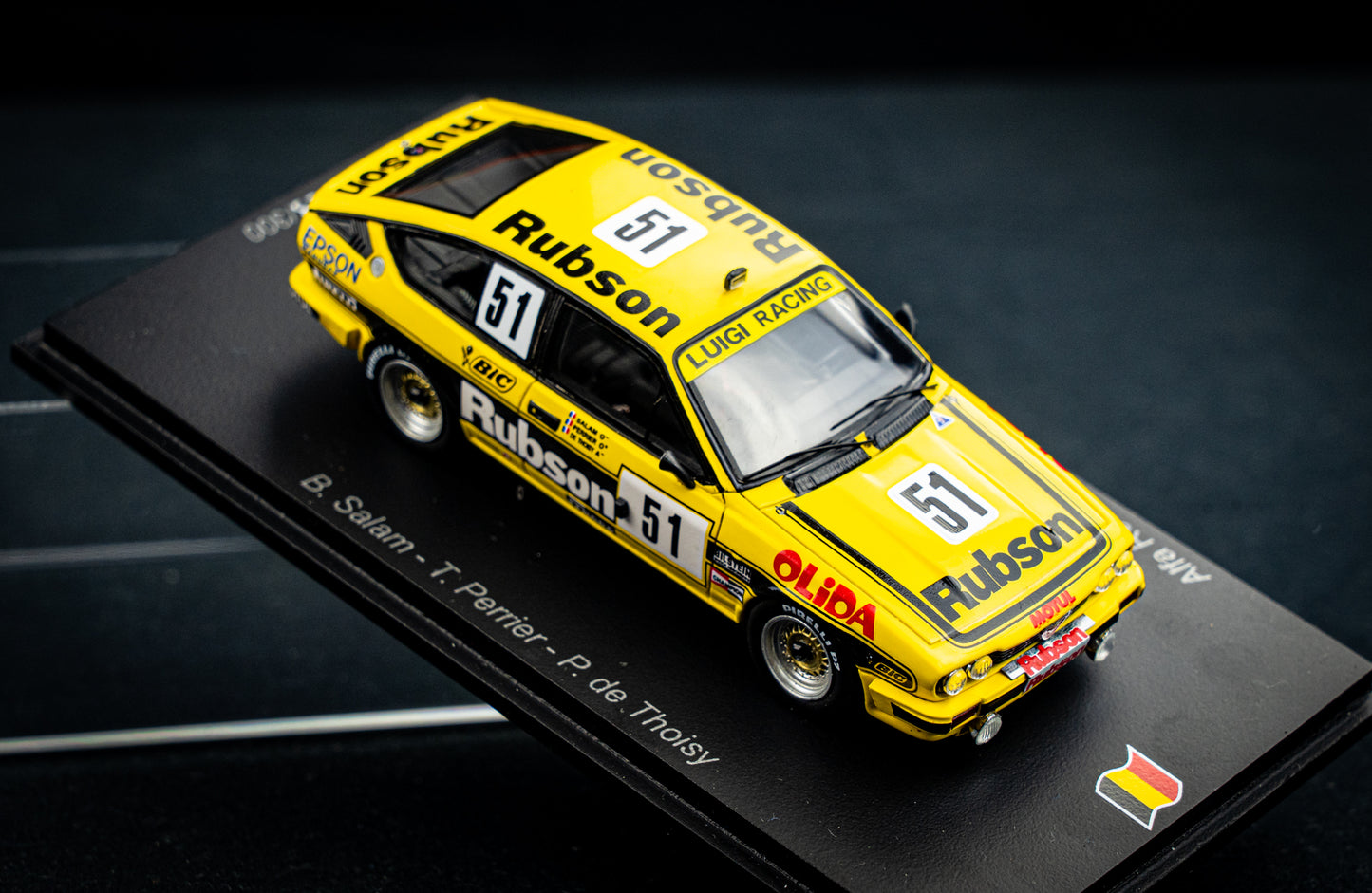 Alfa Romeo Alfetta GTV6 #51 Salam / Perrier / de Thoisy lim. 1/300 24h Spa 1984 Spark 1:43