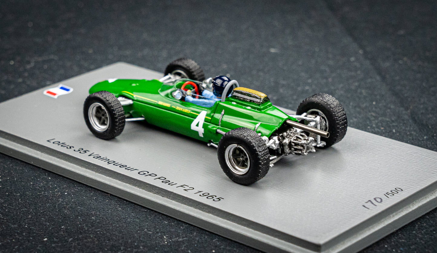 Jim Clark - Lotus 35 #4 - Sieger GP Pau F2 1965 - lim. edition 500 Stk. Spark 1:43